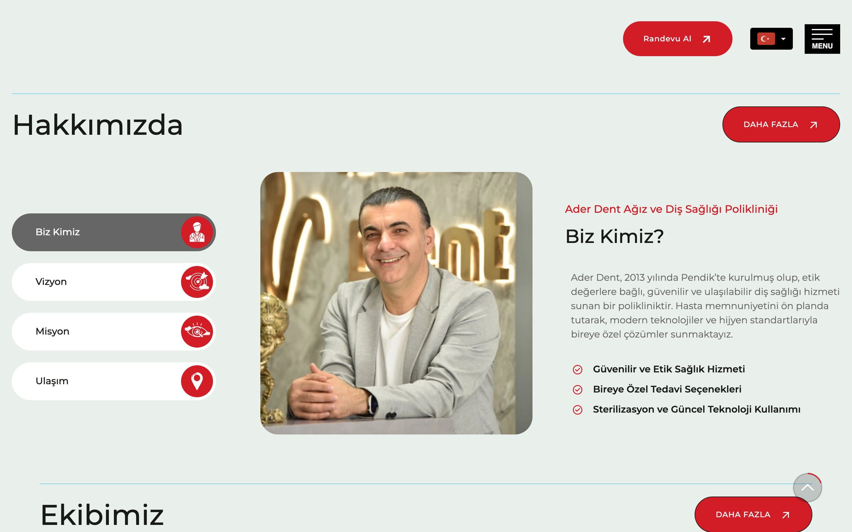 Diş klinikasının saytı
